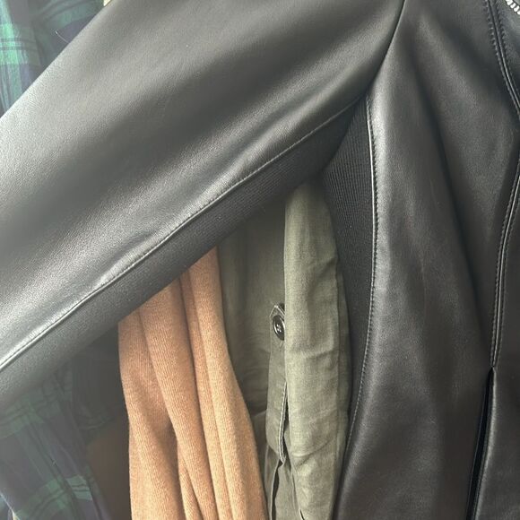 Women’s Calvin Klein Leather Jacket - Picture 4 of 8